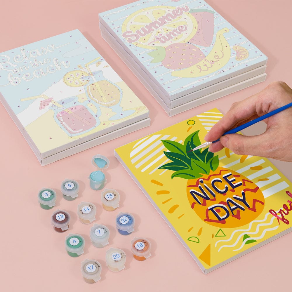 6 Mini Paintings – Summer Vibes Poster Set (5.9” x 7.9” / 15 x 20 cm)