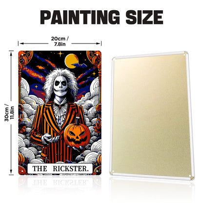 DIYArtCool™ Metal Bar/Posters Art Paint By Numbers- Halloween Skeleton #23 (20x30cm /7.8"x11.8"）