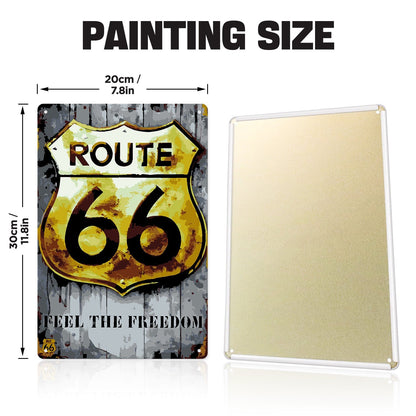 DIYArtCool™ Metal Bar/Posters Art Paint By Numbers- Feel the Freedom #27 (20x30cm /7.8"x11.8"）