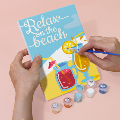 6 Mini Paintings – Summer Vibes Poster Set (5.9” x 7.9” / 15 x 20 cm)