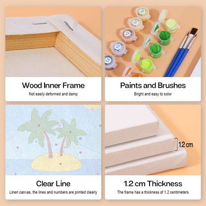 6 Mini Paintings – Vacation Moodboard (5.9” x 7.9” / 15 x 20 cm)