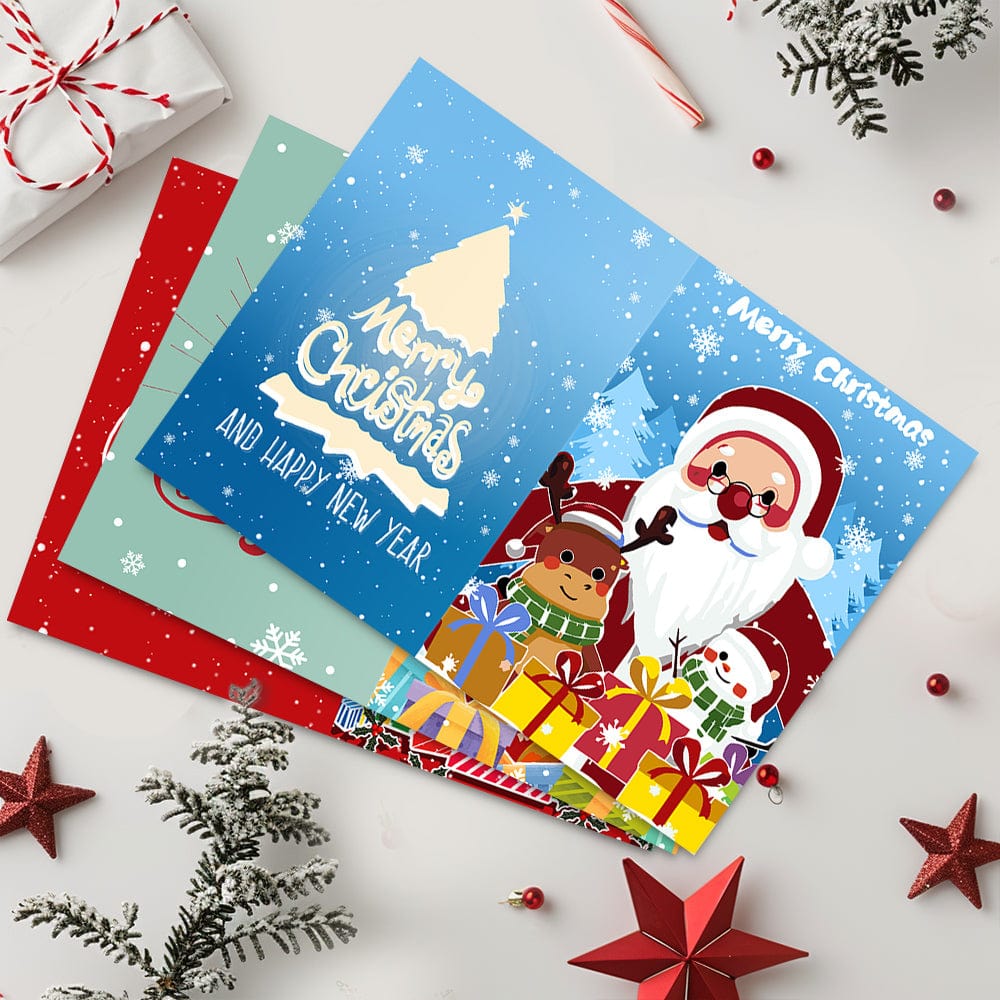 "Christmas card-6Pcs" Series by DIYArtCool #03 | Paint by Numbers(25.8cm*18cm)