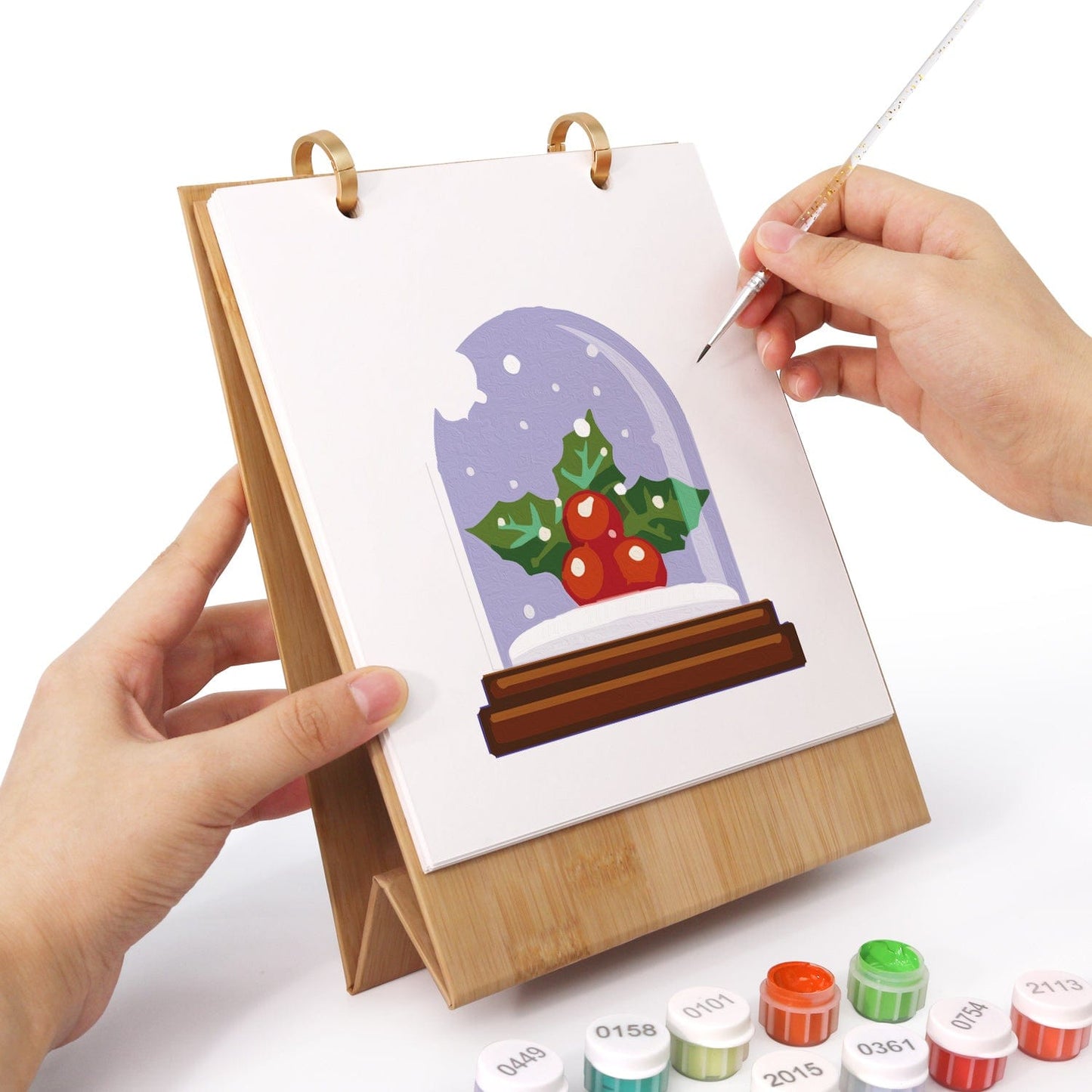 2026 Desk Calendar Series –  Christmas elements /Paint by Numbers(18.2cm x 22.5cm)