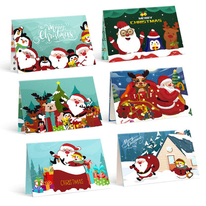 "Christmas card-6Pcs" Series by DIYArtCool #04 | Paint by Numbers(25.8cm*18cm)