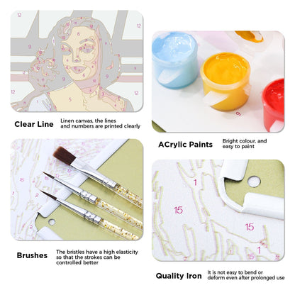 DIYArtCool™ Metal Bar/Posters Art Paint By Numbers- Get Your Willys Serviced #21 (20x30cm /7.8"x11.8"）