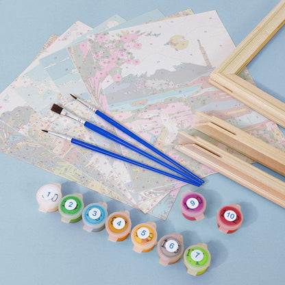 6 Mini Paintings – Vivid Escape Destinations Set (5.9” x 7.9” / 15 x 20 cm)