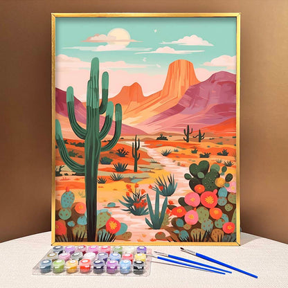 "Vivid Deserts" Series by DIYArtCool™ #11 | Original Paint by Numbers