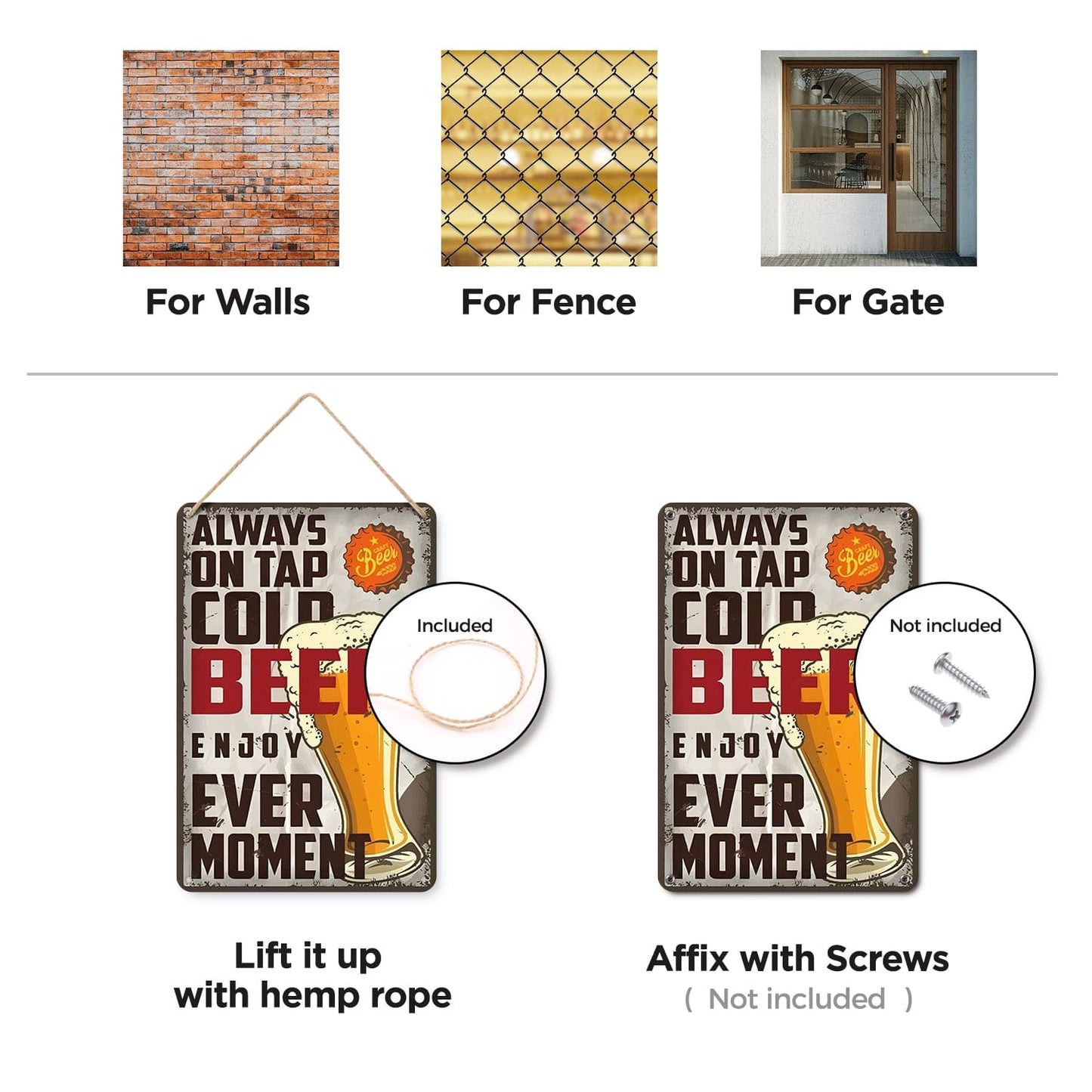 DIYArtCool™ Metal Bar/Posters Art Paint By Numbers- Always on Tap #08 (20x30cm /7.8"x11.8"）