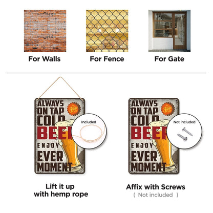 DIYArtCool™ Metal Bar/Posters Art Paint By Numbers- Always on Tap #08 (20x30cm /7.8"x11.8"）