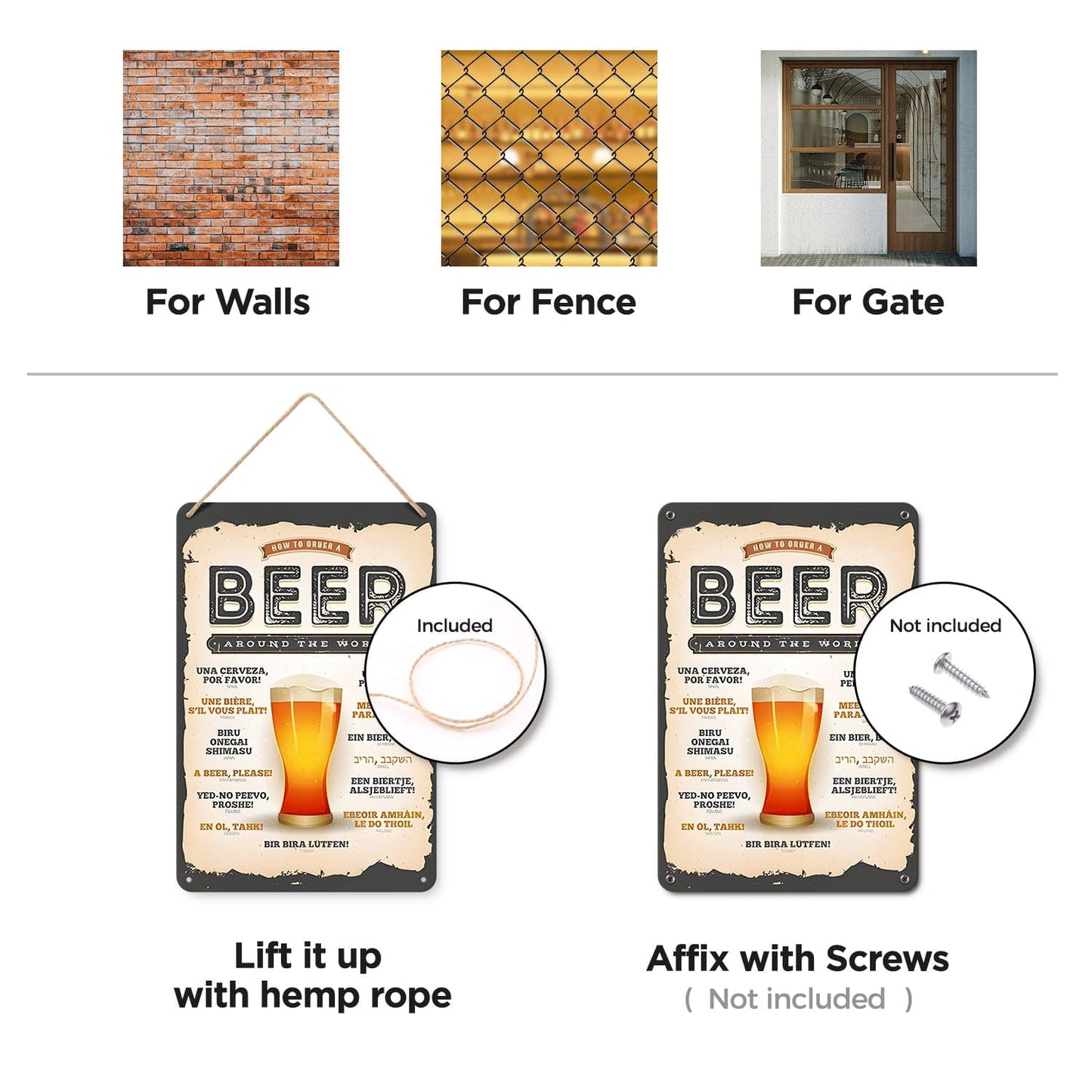 DIYArtCool™ Metal Bar/Posters Art Paint By Numbers- Beer Please! #01（20x30cm /7.8"x11.8"）