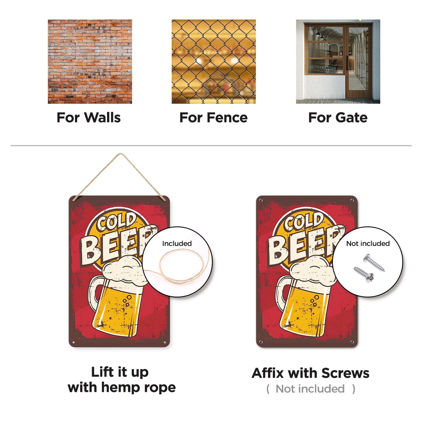 DIYArtCool™ Metal Bar/Posters Art Paint By Numbers- Cold Beer Classic  #06(20x30cm /7.8"x11.8"）