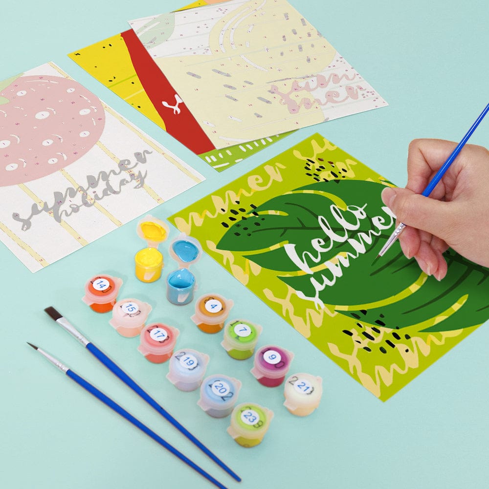 6 Mini Paintings – Sweet Summer Fruits Set (5.9” x 7.9” / 15 x 20 cm)