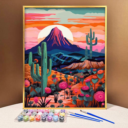 "Vivid Deserts" Series by DIYArtCool™ #12 | Original Paint by Numbers