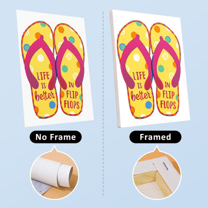 6 Mini Paintings – Flip-Flop Summer Fun Set (5.9” x 7.9” / 15 x 20 cm)