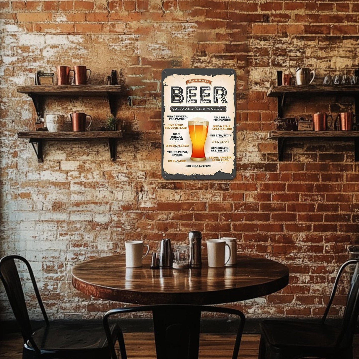 DIYArtCool™ Metal Bar/Posters Art Paint By Numbers- Beer Please! #01（20x30cm /7.8"x11.8"）