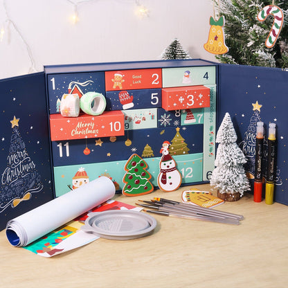 DIYArtCool Christmas Surprise Gift Box 🎄  – Paint by Numbers Edition A
