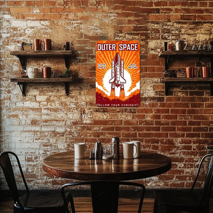 DIYArtCool™ Metal Bar/Posters Art Paint By Numbers- Journey Into Outer Space #15 (20x30cm /7.8"x11.8"）