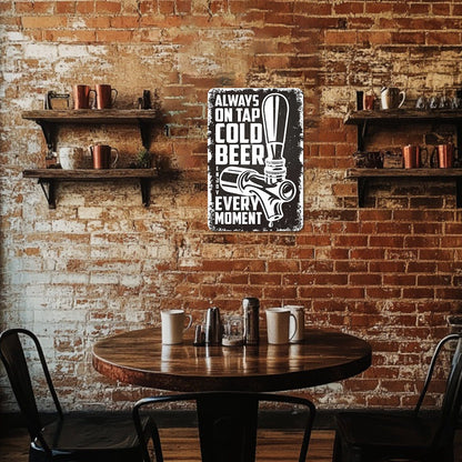 DIYArtCool™ Metal Bar/Posters Art Paint By Numbers- Cold Beer On Tap #07 (20x30cm /7.8"x11.8"）