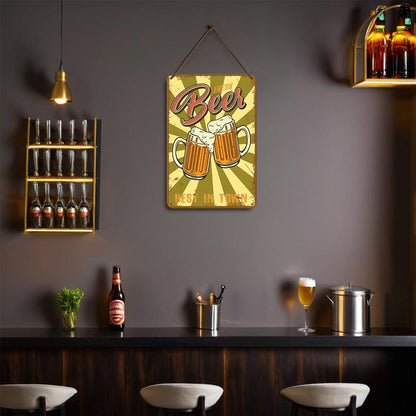 DIYArtCool™ Metal Bar/Posters Art Paint By Numbers- Cheers to Fresh Beer #10 (20x30cm /7.8"x11.8"）