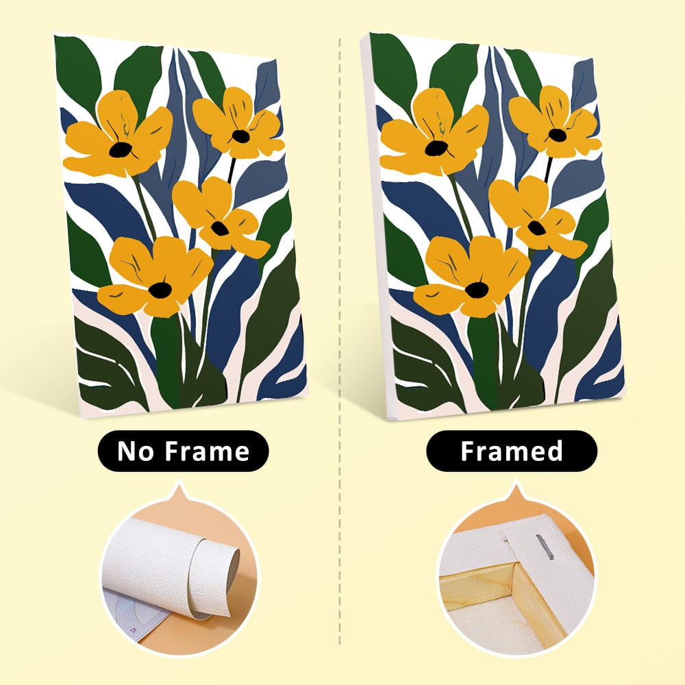 6 Mini Paintings – Botanical Rhythm Set (5.9” x 7.9” / 15 x 20 cm)
