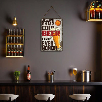 DIYArtCool™ Metal Bar/Posters Art Paint By Numbers- Always on Tap #08 (20x30cm /7.8"x11.8"）