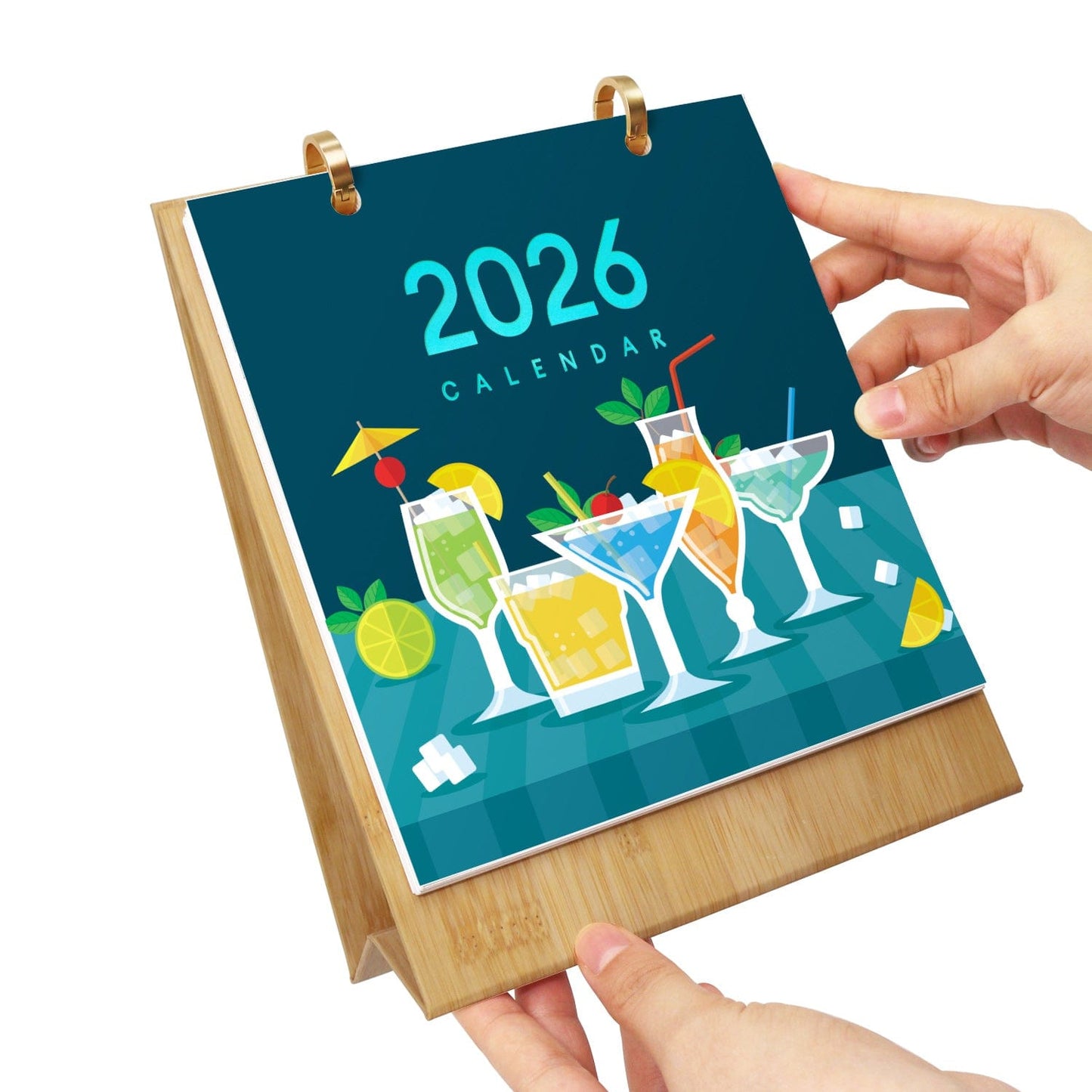 2026 Desk Calendar Series –  Cocktails /Paint by Numbers(18.2cm x 22.5cm)