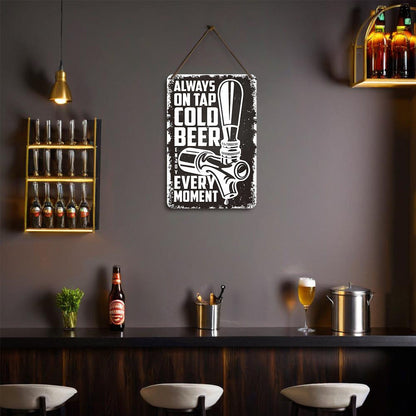 DIYArtCool™ Metal Bar/Posters Art Paint By Numbers- Cold Beer On Tap #07 (20x30cm /7.8"x11.8"）
