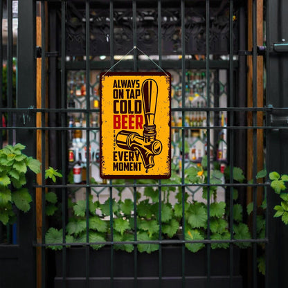 DIYArtCool™ Metal Bar/Posters Art Paint By Numbers- On Tap Cold Bee #04 (20x30cm /7.8"x11.8"）