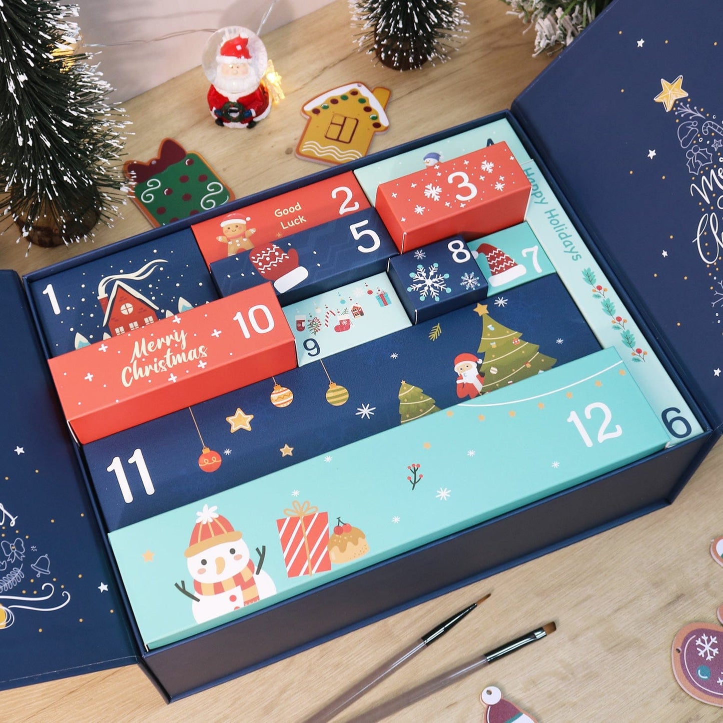 DIYArtCool Christmas Surprise Gift Box 🎄  – Paint by Numbers Edition A