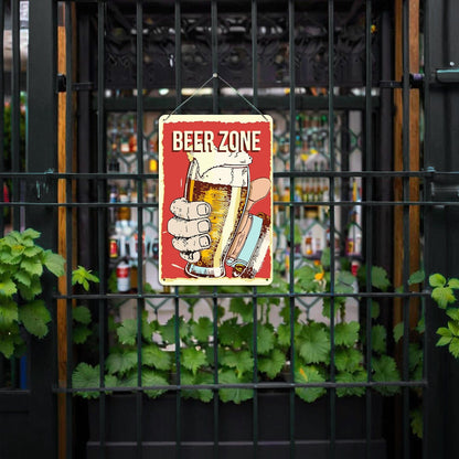 DIYArtCool™ Metal Bar/Posters Art Paint By Numbers- Beer Zone Cheers #03 (20x30cm /7.8"x11.8"）