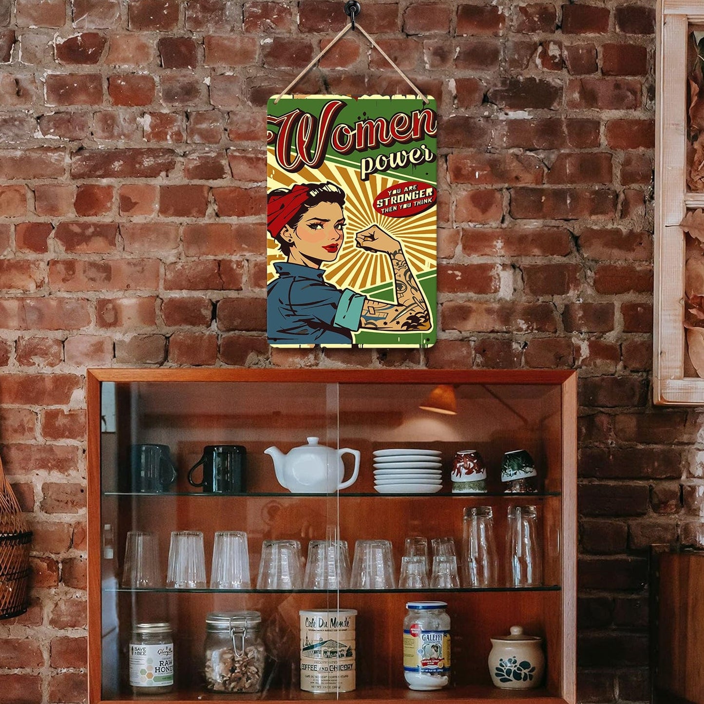 DIYArtCool™ Metal Bar/Posters Art Paint By Numbers- Women Power #20 (20x30cm /7.8"x11.8"）