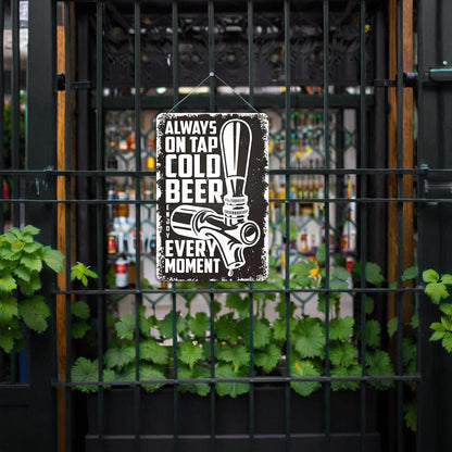DIYArtCool™ Metal Bar/Posters Art Paint By Numbers- Cold Beer On Tap #07 (20x30cm /7.8"x11.8"）
