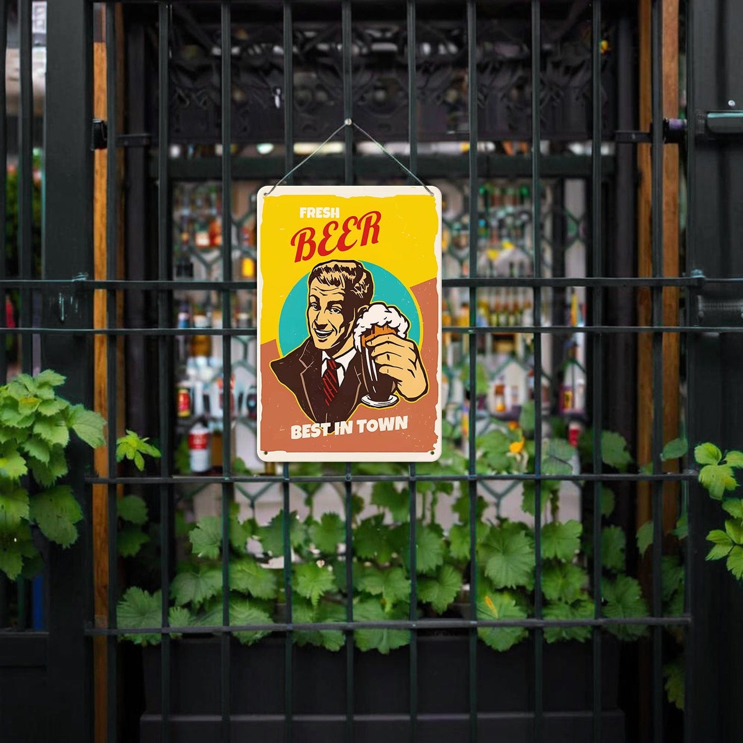 DIYArtCool™ Metal Bar/Posters Art Paint By Numbers- Fresh Beer, Best in Town #05 (20x30cm /7.8"x11.8"）