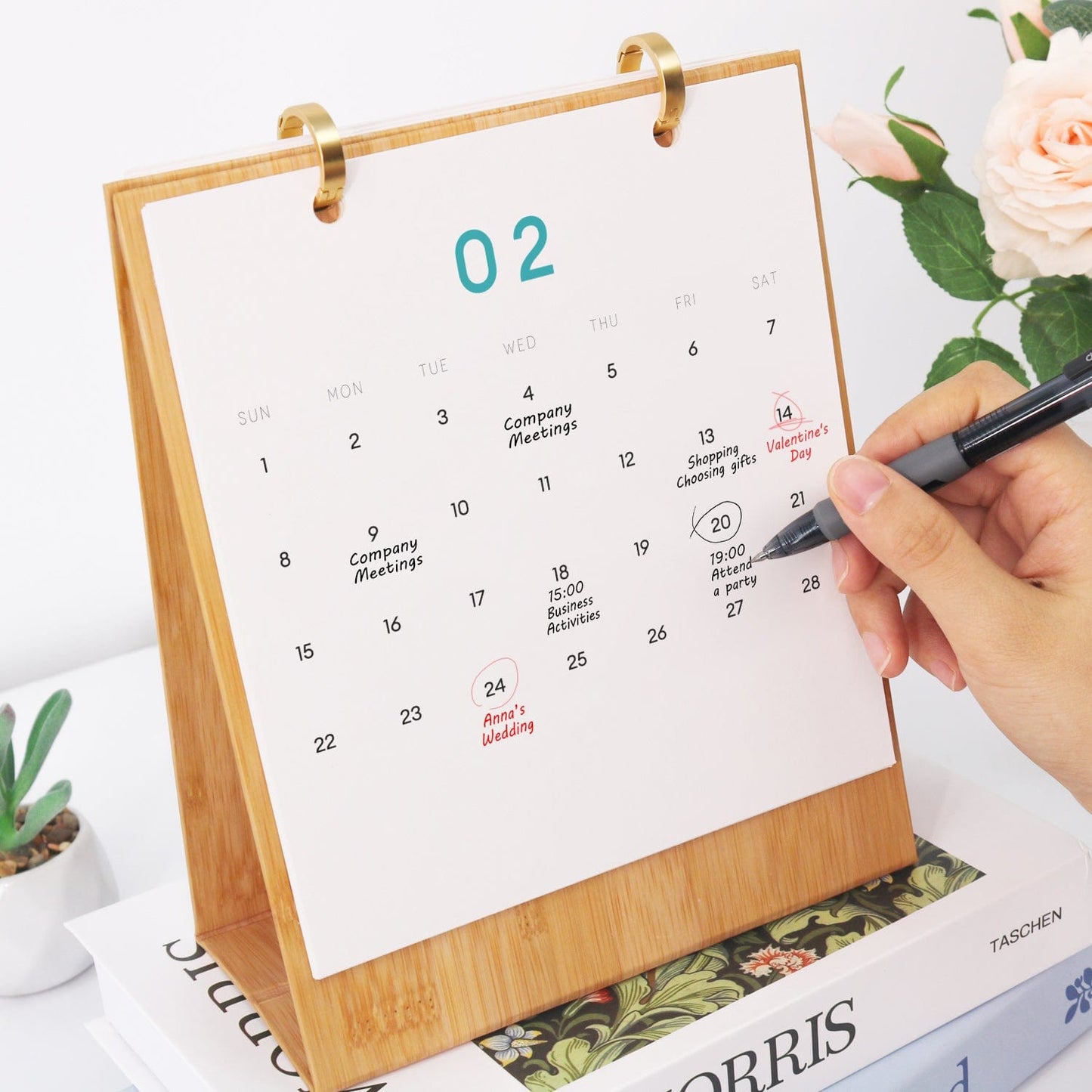2026 Desk Calendar Series –  Cocktails /Paint by Numbers(18.2cm x 22.5cm)