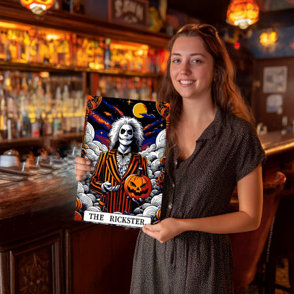 DIYArtCool™ Metal Bar/Posters Art Paint By Numbers- Halloween Skeleton #23 (20x30cm /7.8"x11.8"）
