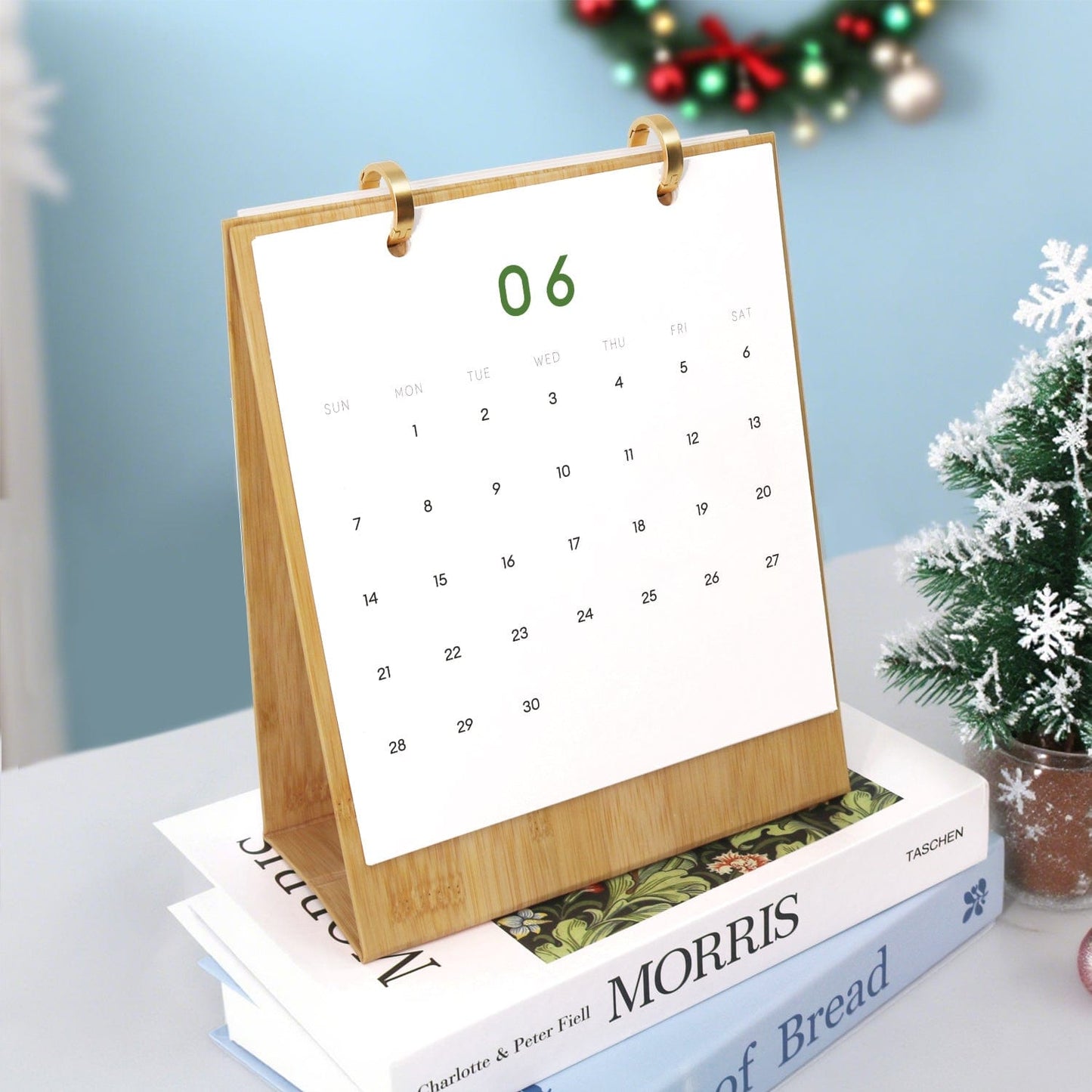 2026 Desk Calendar Series –  Christmas elements /Paint by Numbers(18.2cm x 22.5cm)