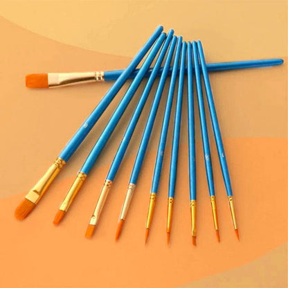 Extra 10 Pcs High Quality Paint Brushes