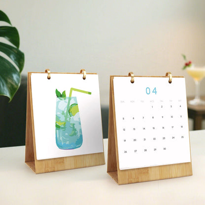 2026 Desk Calendar Series –  Drinks /Paint by Numbers(18.2cm x 22.5cm)