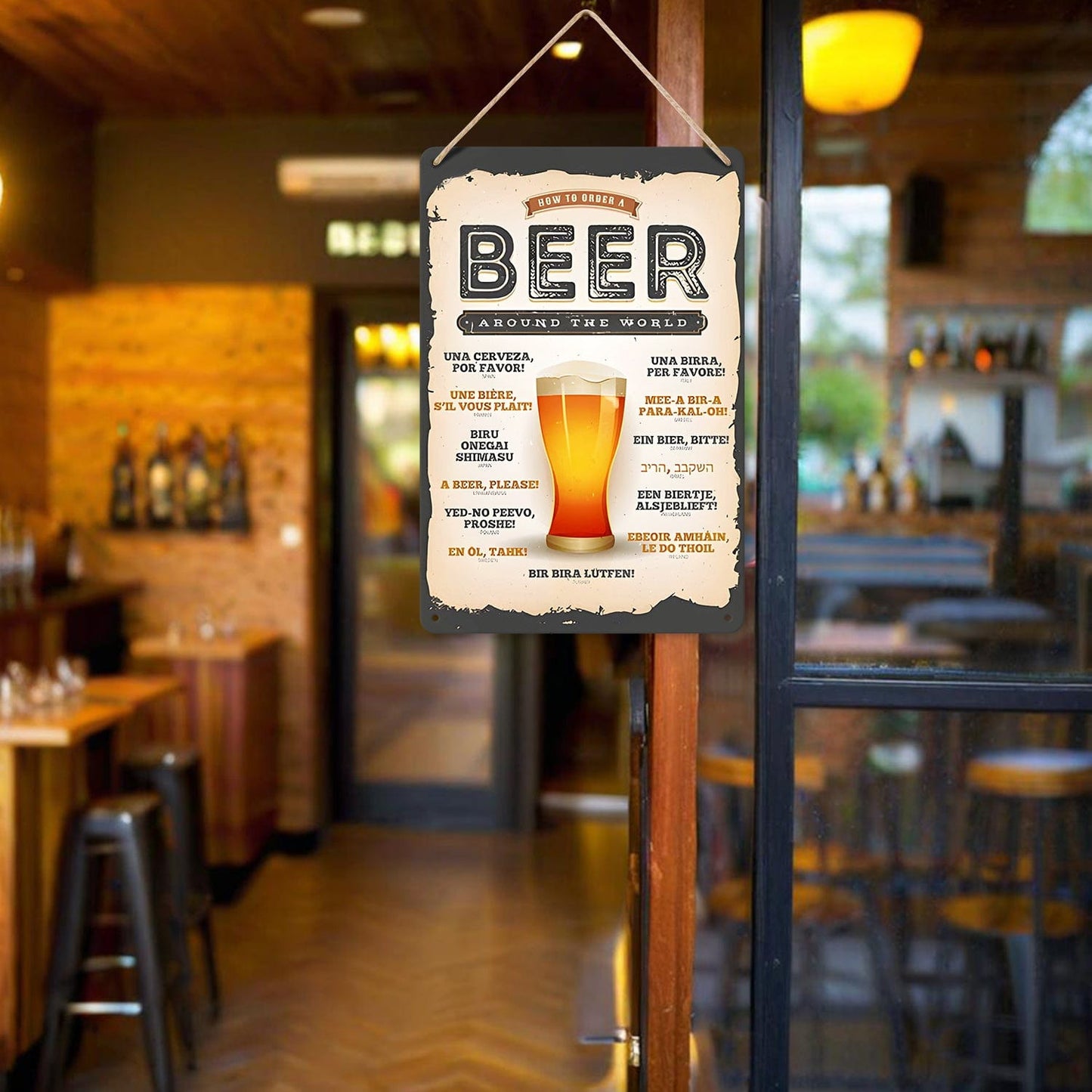 DIYArtCool™ Metal Bar/Posters Art Paint By Numbers- Beer Please! #01（20x30cm /7.8"x11.8"）
