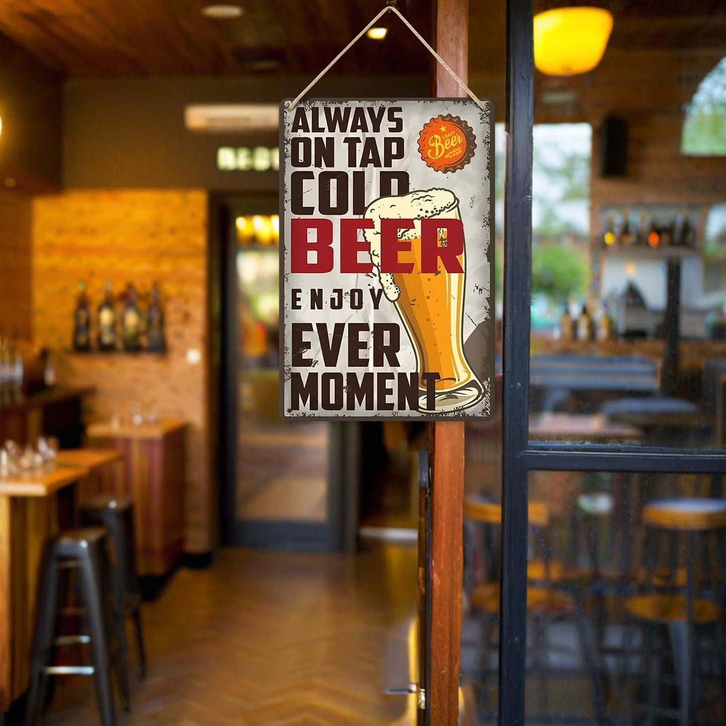 DIYArtCool™ Metal Bar/Posters Art Paint By Numbers- Always on Tap #08 (20x30cm /7.8"x11.8"）