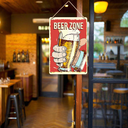 DIYArtCool™ Metal Bar/Posters Art Paint By Numbers- Beer Zone Cheers #03 (20x30cm /7.8"x11.8"）