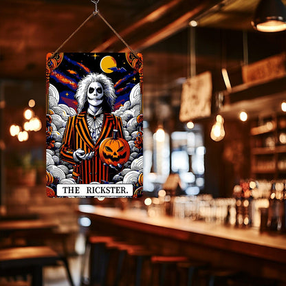 DIYArtCool™ Metal Bar/Posters Art Paint By Numbers- Halloween Skeleton #23 (20x30cm /7.8"x11.8"）