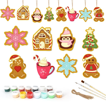 🎄Christmas Decorations Paint-By-Numbers – 8PCS Holiday Craft Set MBH22