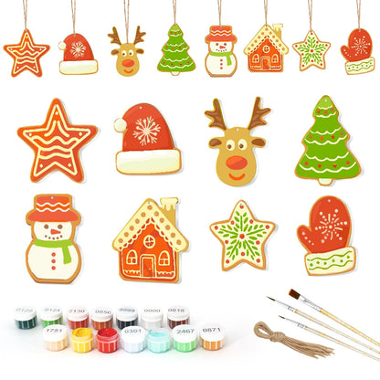 🎄Christmas Decorations Paint-By-Numbers – 8PCS Holiday Craft Set MBH37