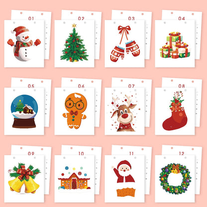 2026 Desk Calendar Series –  Christmas theme /Paint by Numbers(18.2cm x 22.5cm)