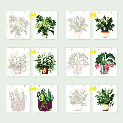 2026 Desk Calendar Series –  Plants /Paint by Numbers(18.2cm x 22.5cm)