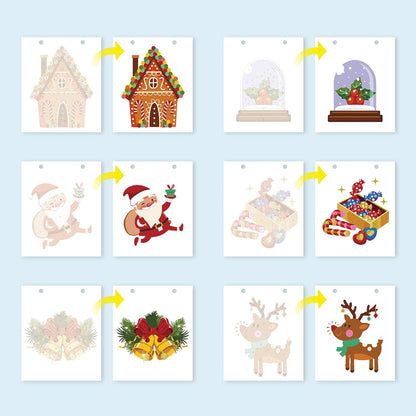 2026 Desk Calendar Series –  Christmas elements /Paint by Numbers(18.2cm x 22.5cm)