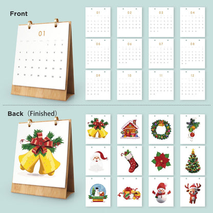 2026 Desk Calendar Series –  Christmas Carnival /Paint by Numbers(18.2cm x 22.5cm)