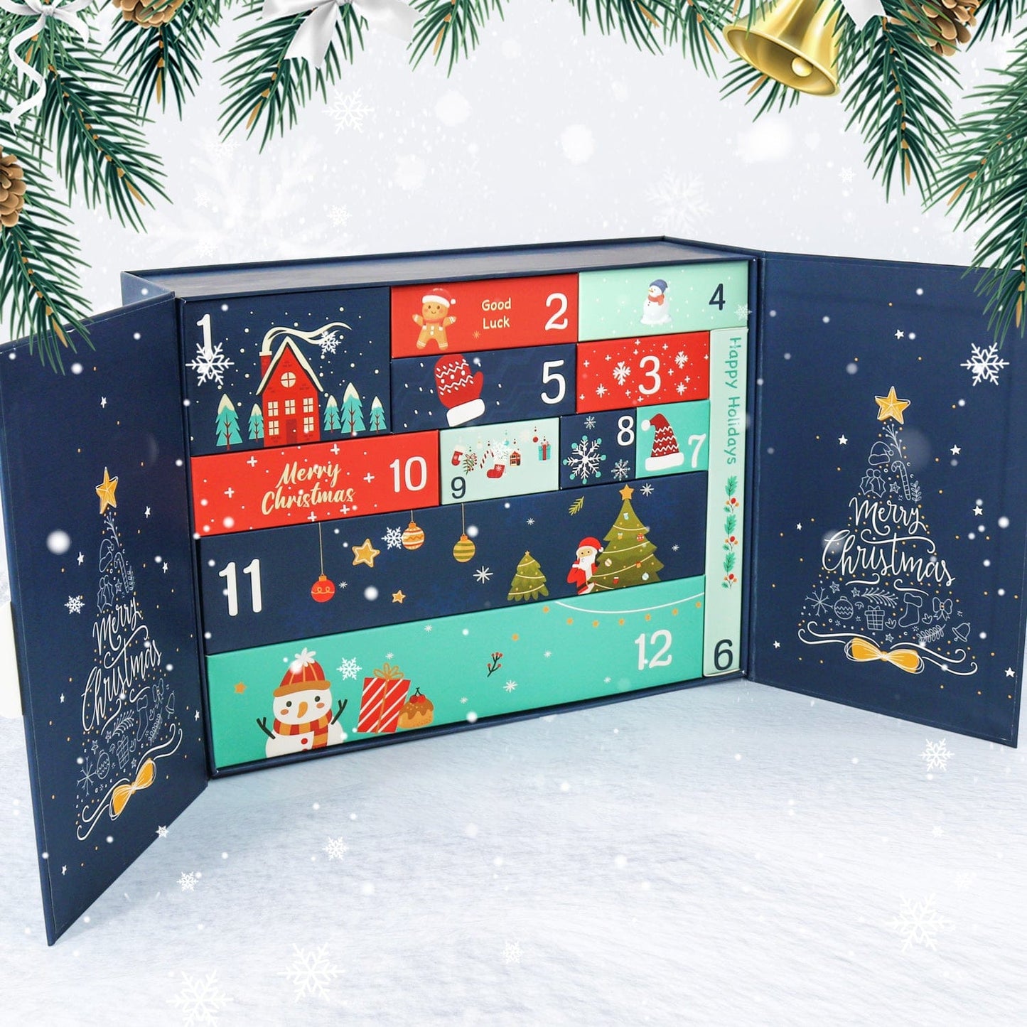 DIYArtCool Christmas Surprise Gift Box 🎄  – Paint by Numbers Edition A