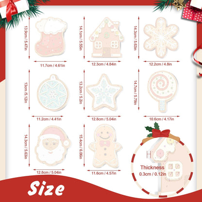 🎄Christmas Decorations Paint-By-Numbers – 8PCS Holiday Craft Set MBH38